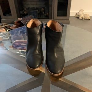 Madewell black womens booties